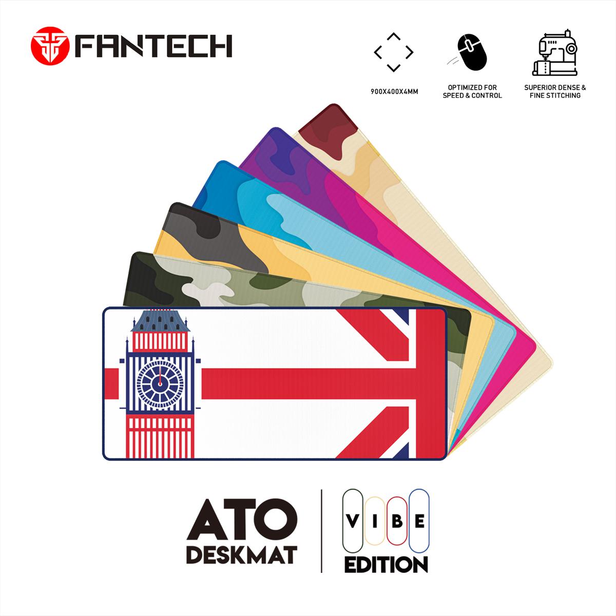 FANTECH ATO MP905 VIBE EDITION DESK MAT Durable Edge Stitching Water Proof Silky Smooth Surface Anti-slip base Size 900x400x4mm Various Design Mousepad For Gaming Gamers. 