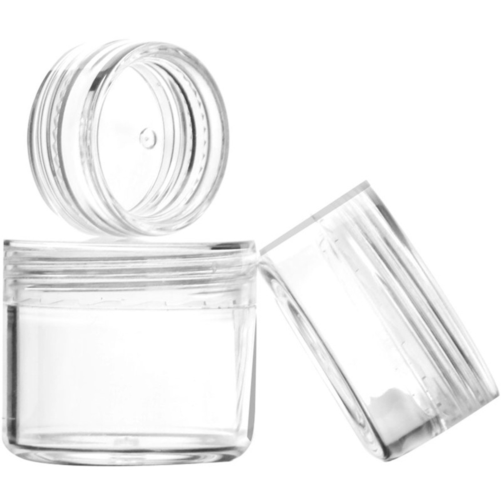 3g/5g/8g/10g/15g/20g Frosted Cap Face Cream Jar Small Jar Empty Cosmetic Bottles Refillable Bottles Plastic Eyeshadow Makeup Face Cream Jar Pot Container. 