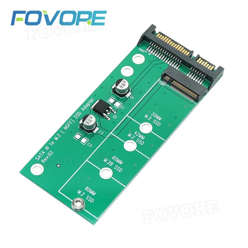 Add On Card for NGFF M2 Adapter Plug Play SATA3 Raiser M.2 B Key SSD Expansion Card 2 in1 Converter USB3.0 Sata III Cable. 