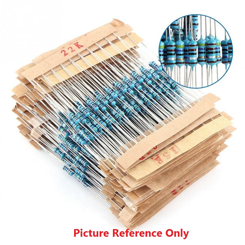 50Pcs- Tolerance 1% 330 Ohm 1/4W Resistors 330 Ohm Carbon Film Resistor 330 Ohm Resistance 0.25 Watt Fixed Resistors Passive Components Electronics Circuitry & Parts. 