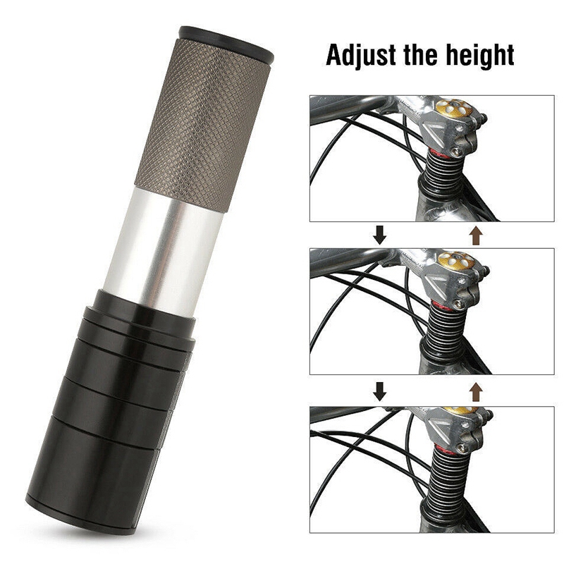 Bicycle Fork Stem Extender MTB Bike Handlebar Stem Riser Rise Up Extender. 