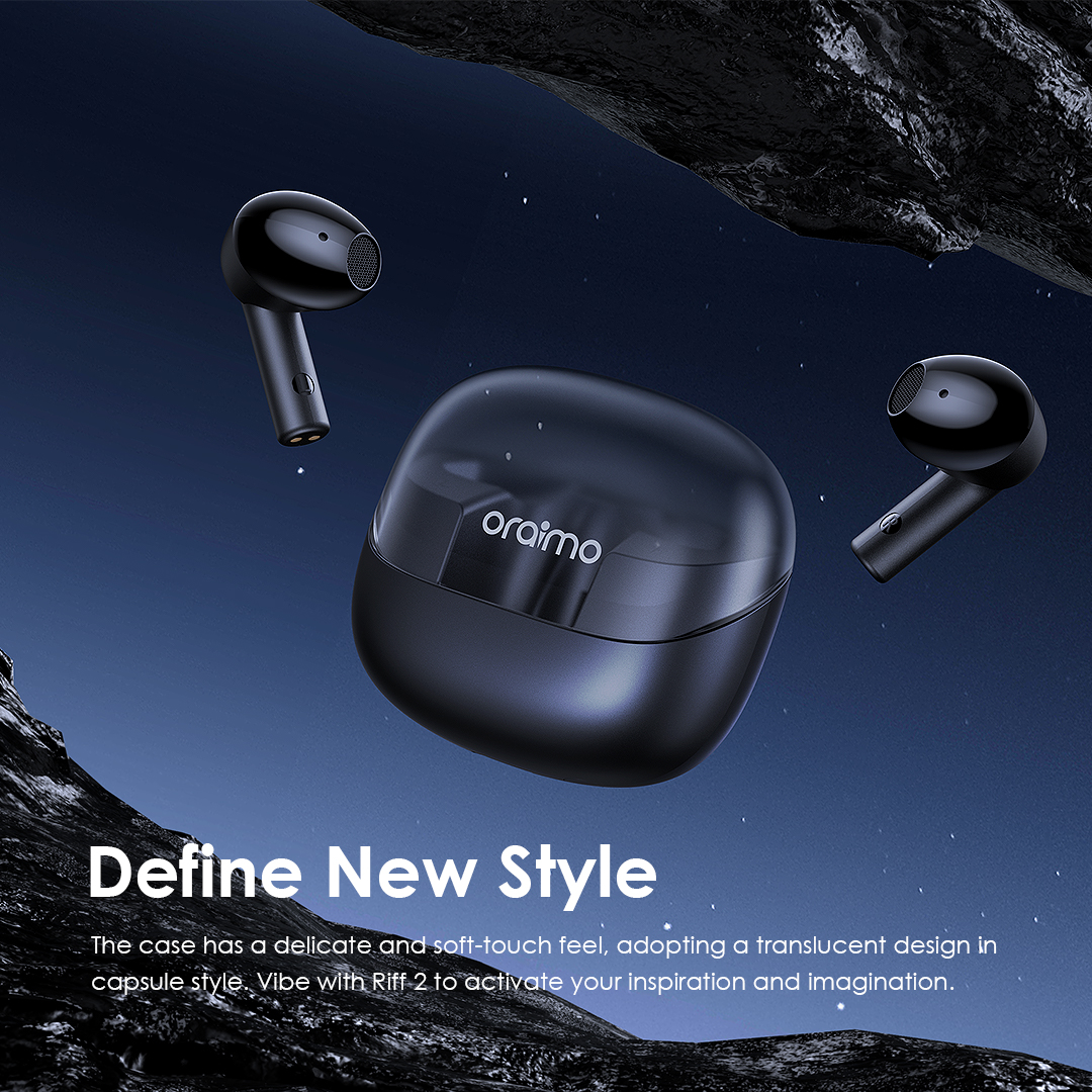Riff 2 Half in-Ear True Wireless Earbuds. 