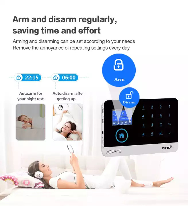 Tuya Smart Wireless Alarm WIFI Security System with Motion Detector, Gas, Magnetic Sensor. 