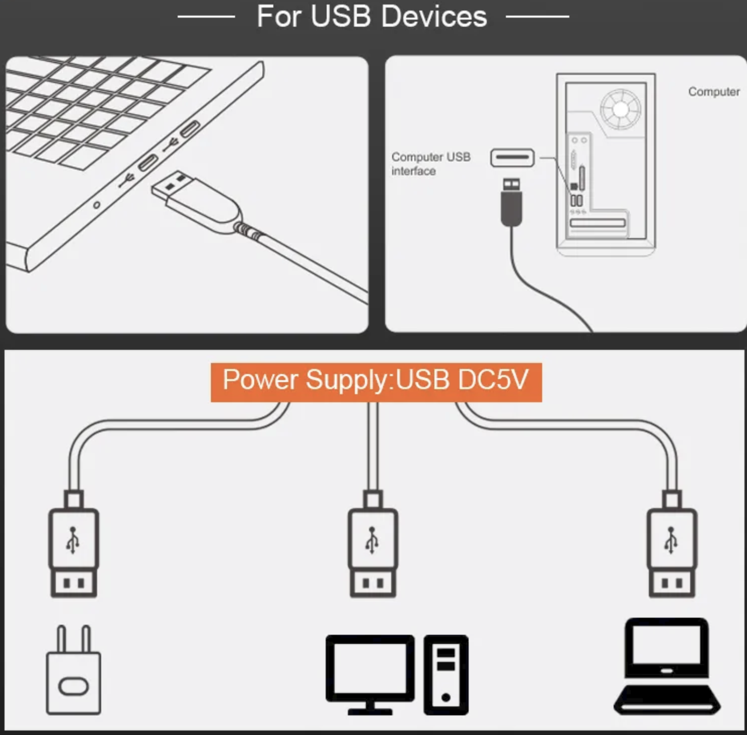 Kisonli K500 USB 2.0 Computer Speaker with Dual Bass for Gaming and Music. 