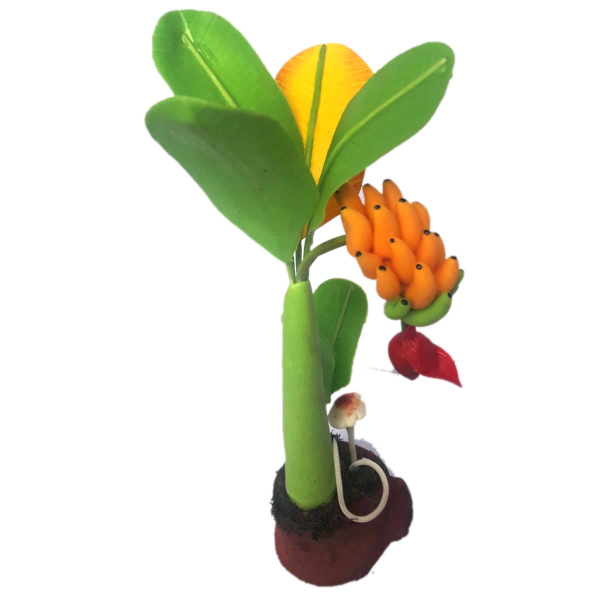 Bonsai Banana Tree Artificial Clay Plants decoration interior By Top 10 Mart. 