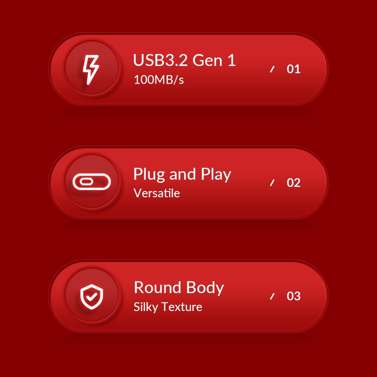 ORICO New Trend USB3.0 USB Flash Drives 32GB 64GB 128GB 256GB Pen Drive USB 3.0 Stick Pendrive Black Red for External Storage. 