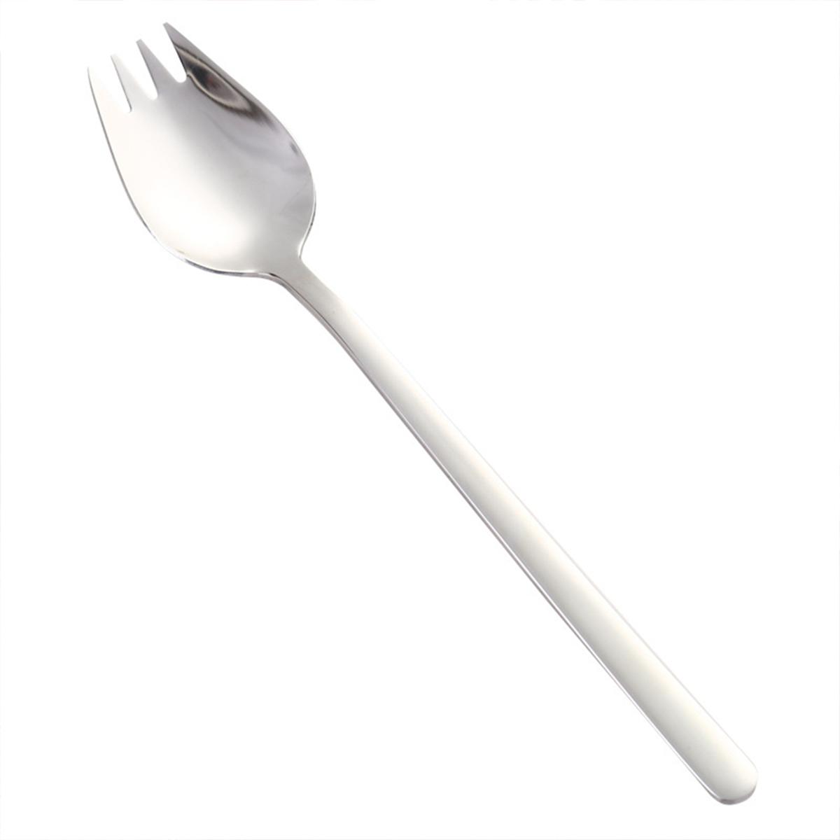 GC 2 In 1 Stainless Steel Fork  Spoon Spork Cutlery Set Kitchen Outdoor Utensil Tool color:as picture show