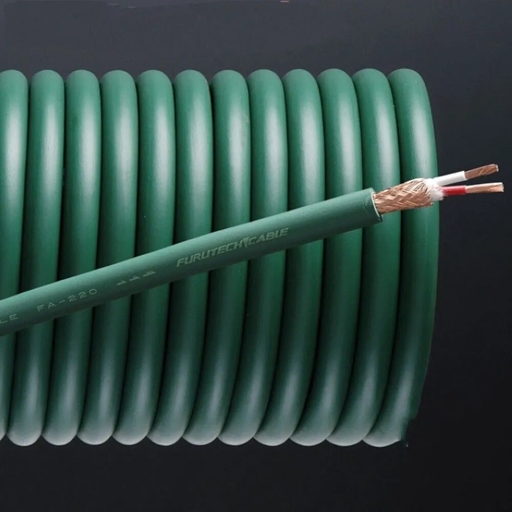Furutech FA-220 OCC audio signal cable bulk audio Wire OD9.0mm (sell per 1M) diy Vinshle