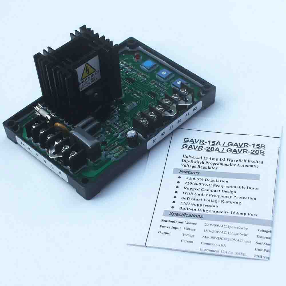 Avr Gavr-15A Automatic Voltage Regulator For Parbeau Generator With Manual. 
