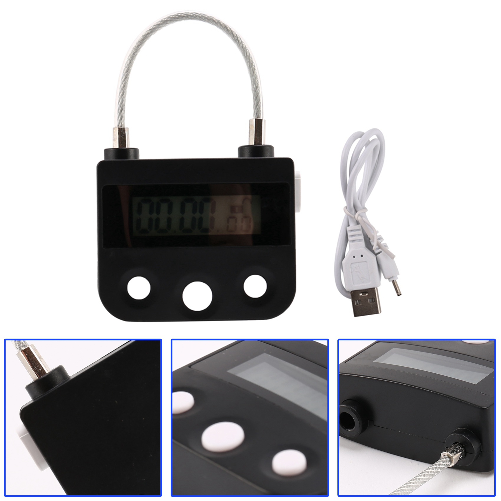 Time Lock Electronic Timer Lock Household Temporary Lock Time Lock Electronic Lock Countdown. 