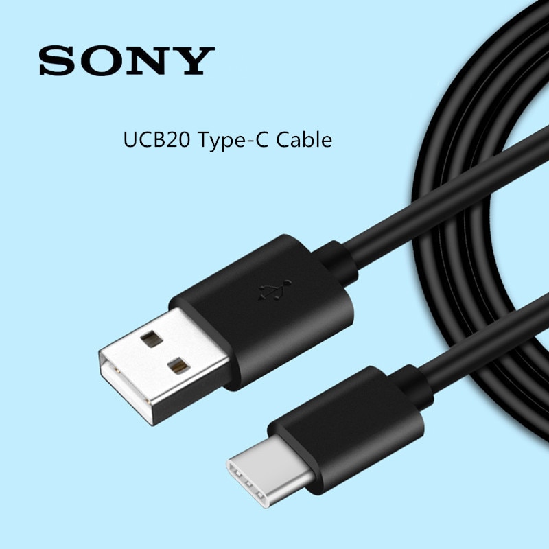 Sony Type C Cable Fast charging UCB20 USB c Type-C Data Line 100cm For Xperia X/XZ/XZ1/XZ2 Premium/XZs/XA1 Ultra Plus. 