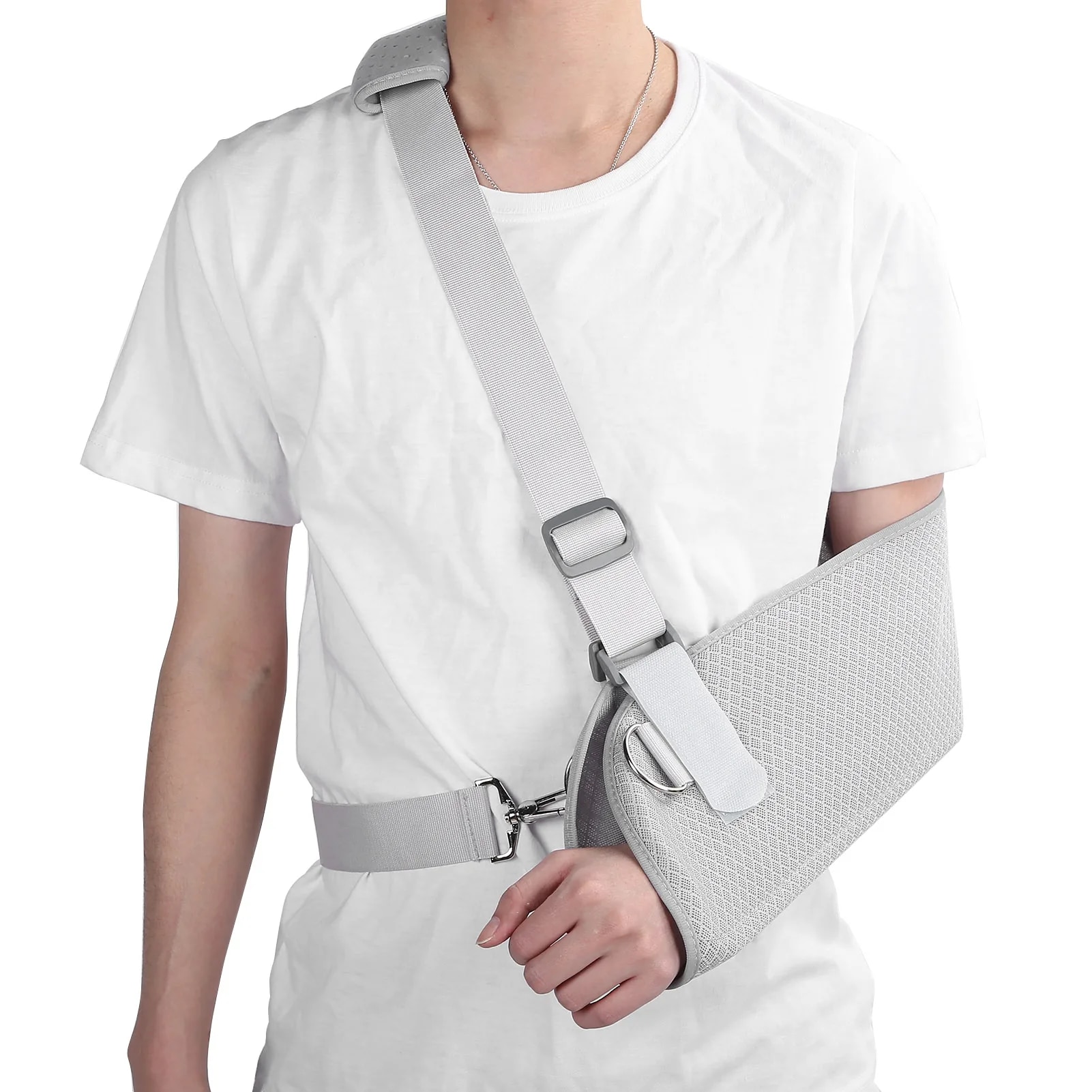 Adjustable Arm Sling Breathable Arm Shoulder Support Fixation Brace Strap Immobilizer for Forearm Fracture Wrist Elbow Sprain