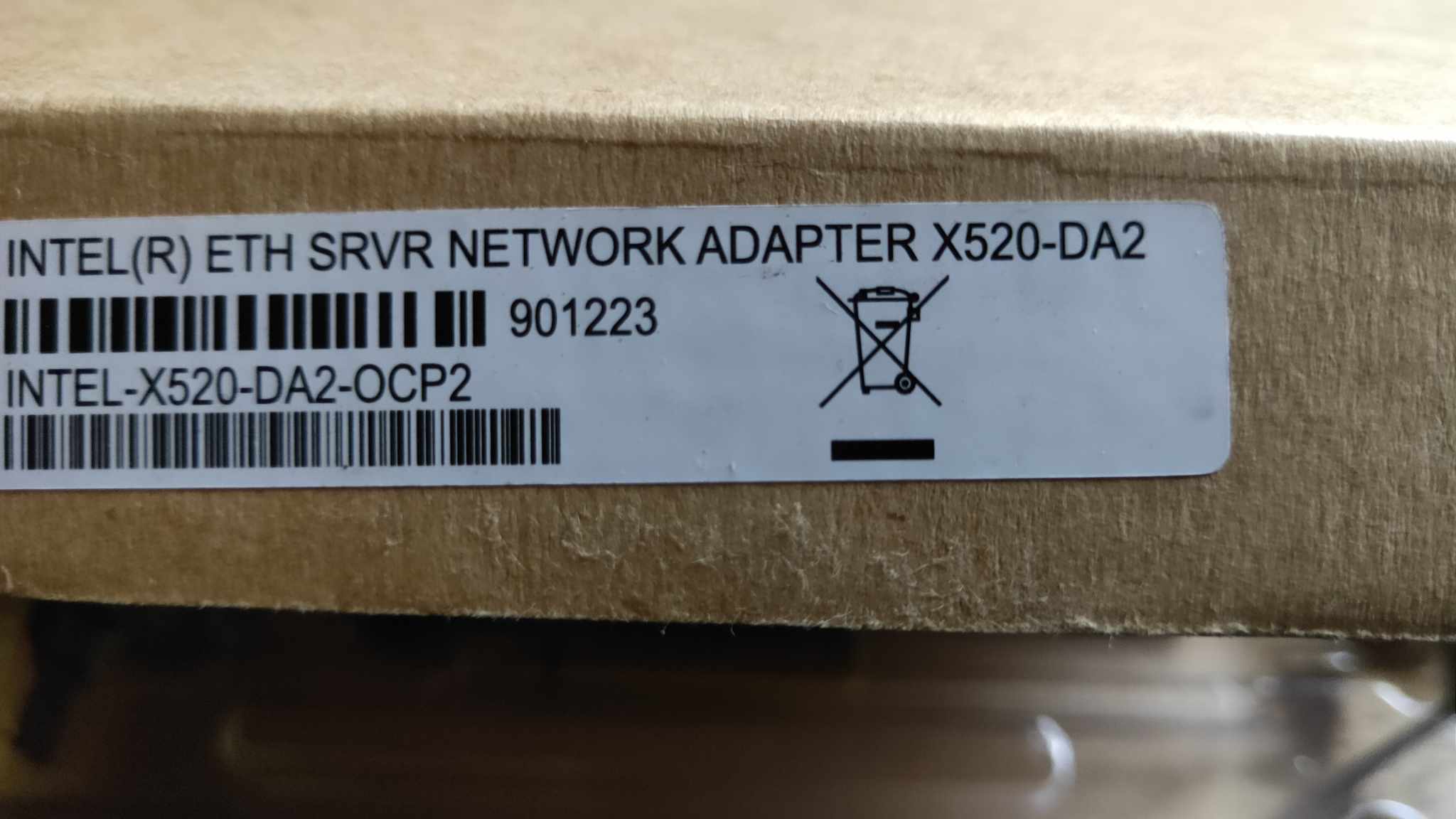 INTEL(R) ETH SRVR NETWORK ADAPTER X520-DA2. 