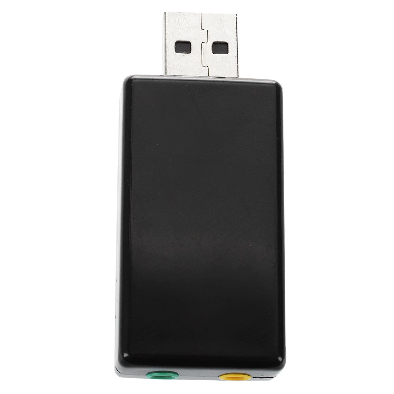 7.1 Channel USB External Sound Card Audio Adapter - Clear gray. 