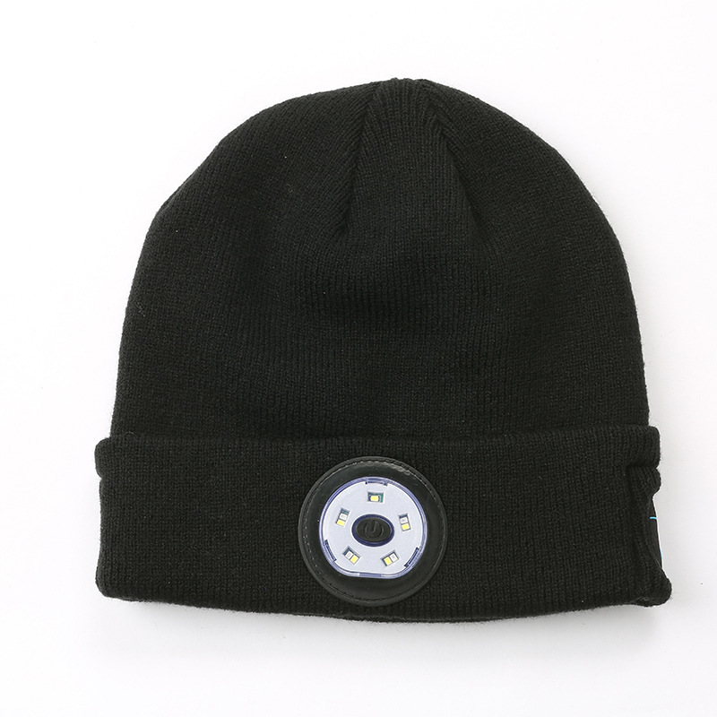 ♬Bluetooth Beanie Hat With LightMusical Knitted Washable Cap With Headphone Built-In Stereo Speakers & Mic For Running Hiking For Men Women Teens 2 Levels Of Brightness And Sos-Mode Emergency. 