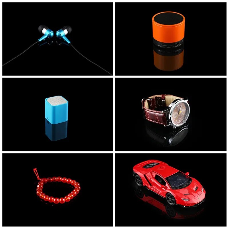 Photography Acrylic Reflective Display Table Background Board For Desktop photography Black White Double Sides 20cm/30cm/40cm. 