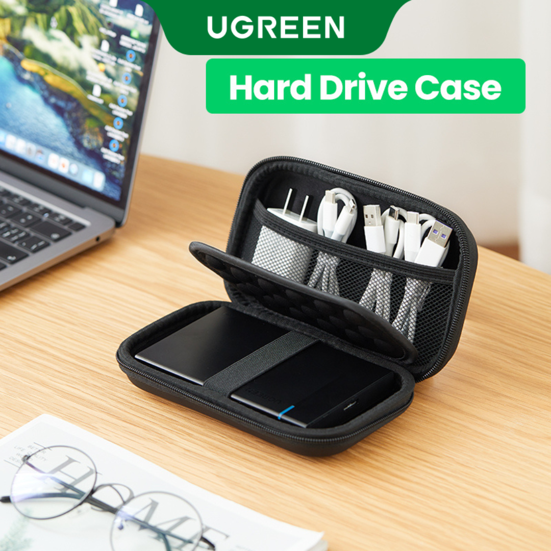 UGREEN 2.5 inch Hard Drive Enclosure, USB C 3.1 Gen 2 to SATA III 6Gbps for SSD HDD 9.5/7mm External Hard Drive Disk Case w/UASP for Seagate, Toshiba, Samsung, Hitachi, PS4, Xbox