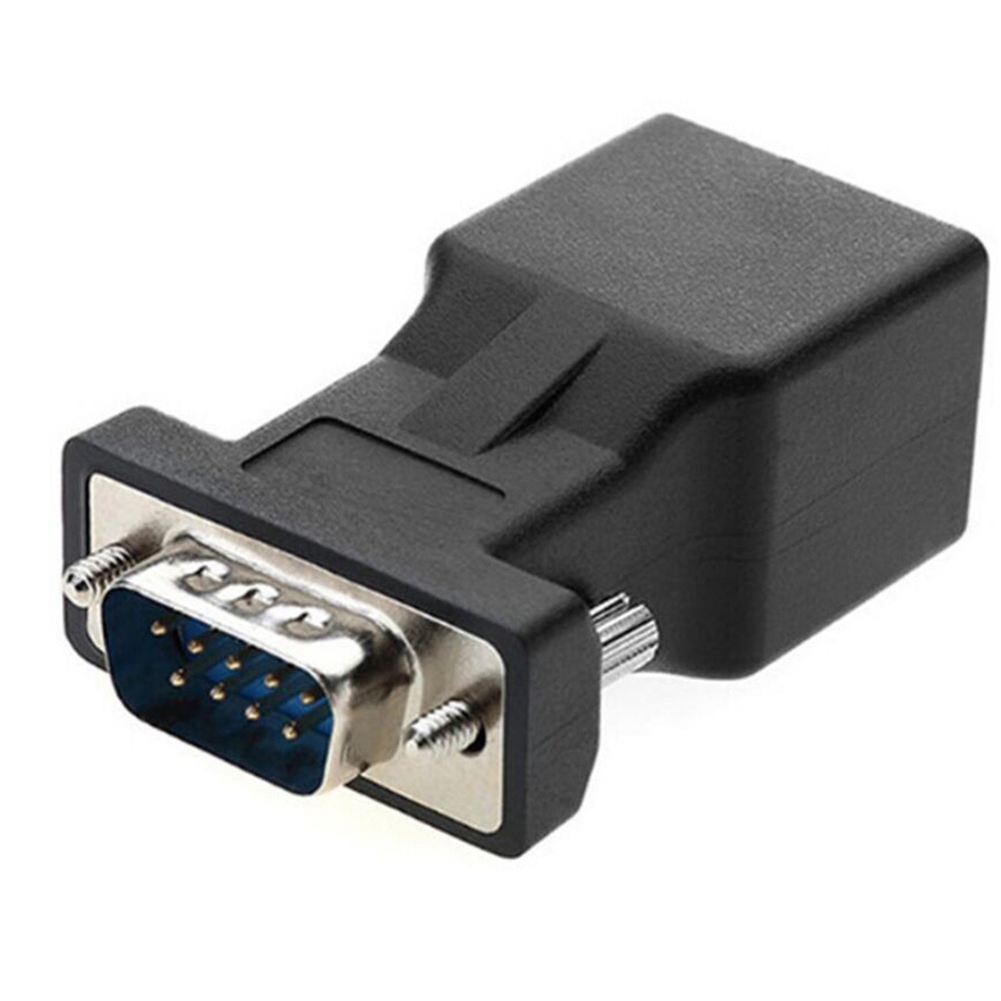 TWEXQNY 4 Pack VGA Extender Male to RJ45 CAT5 CAT6 20M Network Cable Adapter COM Port to LAN Ethernet Port Converter. 