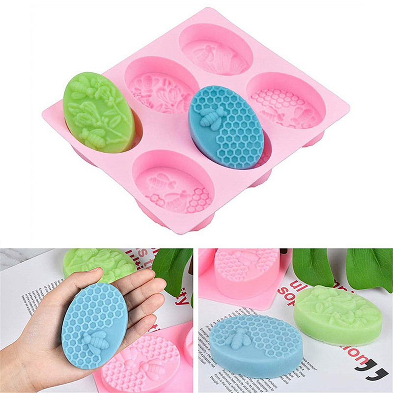 Soap Molds Bee Shape Handmade Soap Mold Unique Soap Making Craft Tools Demoo. 