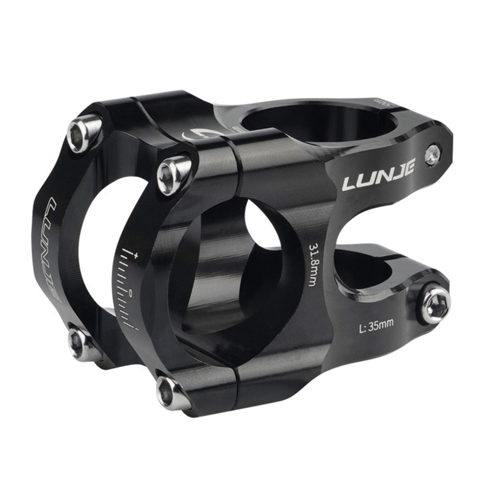 Handlebar Stem Cycling Stem Power Short 35mm Mountain Bike Bridge 31.8 Pipe Black