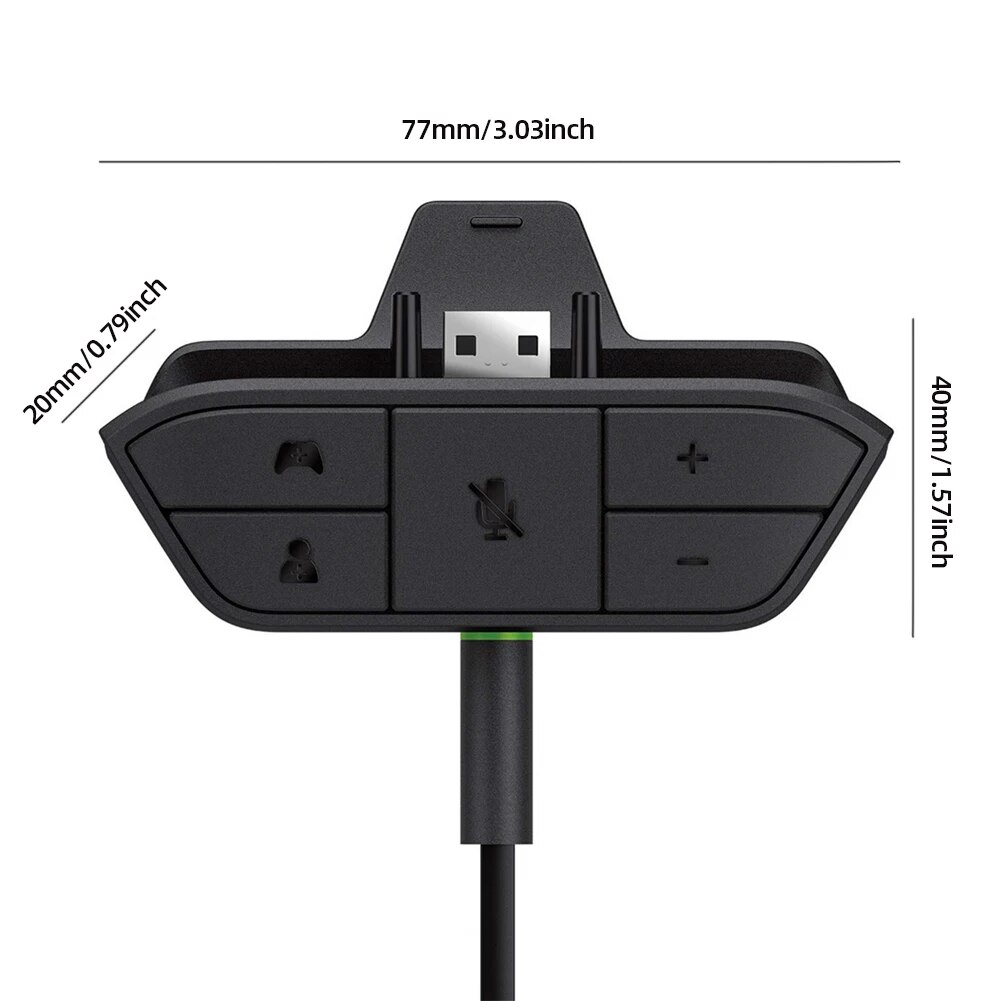 Stereo Headset Adapter for Xbox One /Xbox 360 Controller Headset Adapter Stereo Headphone Audio Mic Converter with 3.5mm Jack. 
