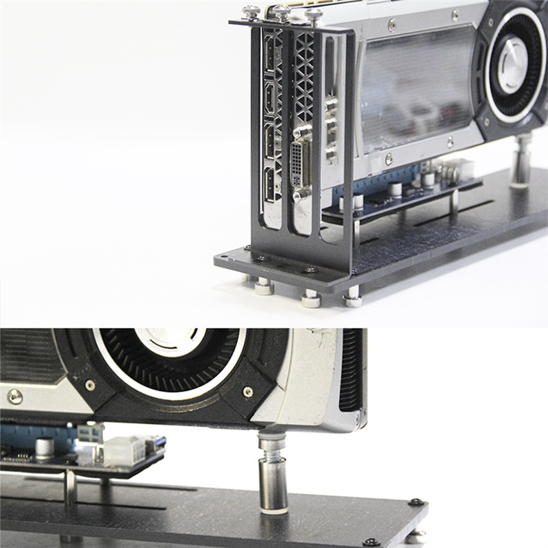 Graphics Card Vertical Bracket PCI Express Stent Mount Stand Holder for PC Case 3 Slot GPU Rack 3090 4090. 