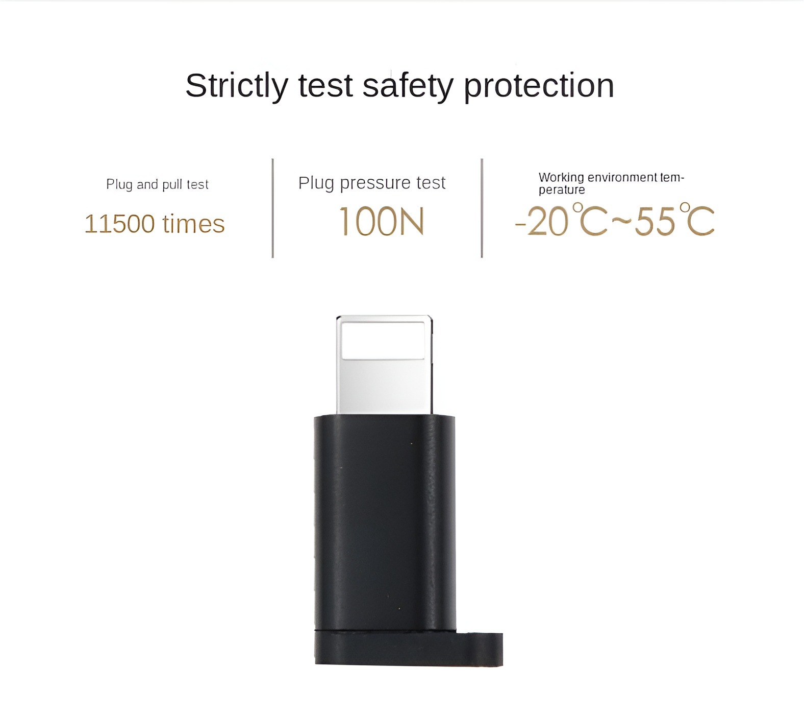 USB type C to lightning converter. 