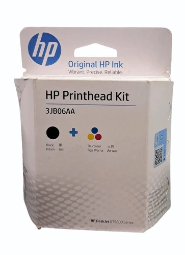 HP GT51/GT52 3JB06AA Black & Tri-Color Combo Printer Head Kit. 