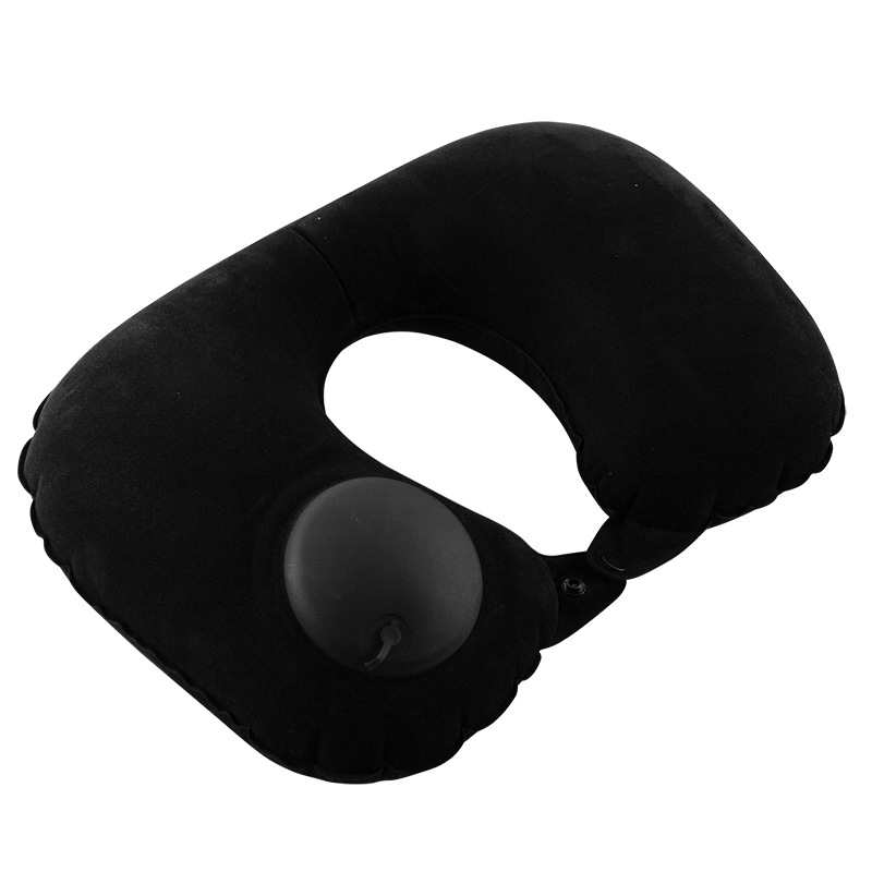 Car Neck Pillow Lumbar Support Pillow Suit Travel Car Neck Pillow Waist Pad Press Inflatable Flocking U Car Headrest