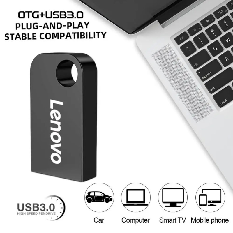 【100%Original+FREE Shipping+Ready Stock+COD】Lenovo 2TB USB Flash Drive 1TB 512GB Memory 256GB 128GB U Stick USB 3.0 High Speed Flash Memory Card Pen Drive For Laptop/PC. 