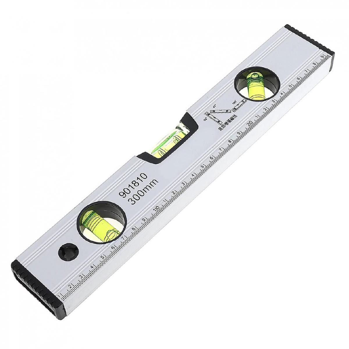 Carpenter 12 Inch 300mm Level Measuring Tools & Scale Meter 12 Inch Magnetic Carpenter Tools Sets Level Meter Measuring Scale Meter Magnetic Industrial Carpenter Ruler 