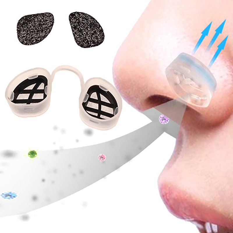 Comfortable Nose Invisible Nasal Filters Anti Air Pollution Pollen Allergy Mask Removable Nose Dust Filter Demoo. 