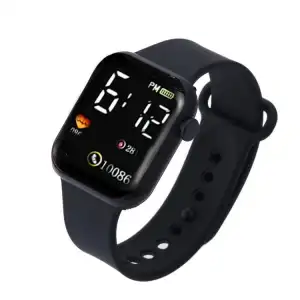 Black electronic watch hot sale