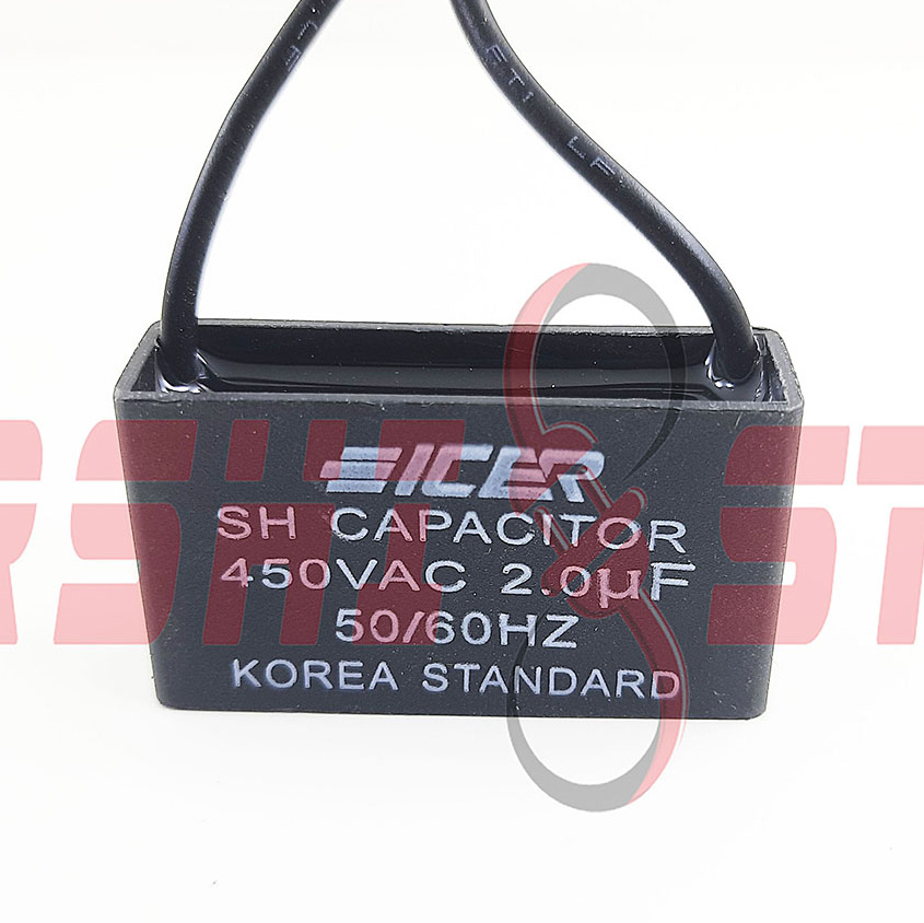 Table Fan Capacitor 2.0uF Electric Fan Capacitor Terminal Type. 