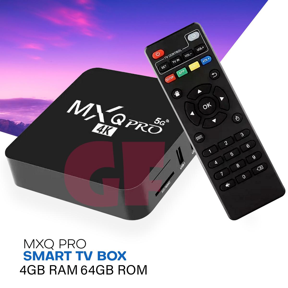 Hdmi Mxq Pro 4k 5g 4gb Ram 64gb MXQ Pro 4K 5G Android Smart TV Box