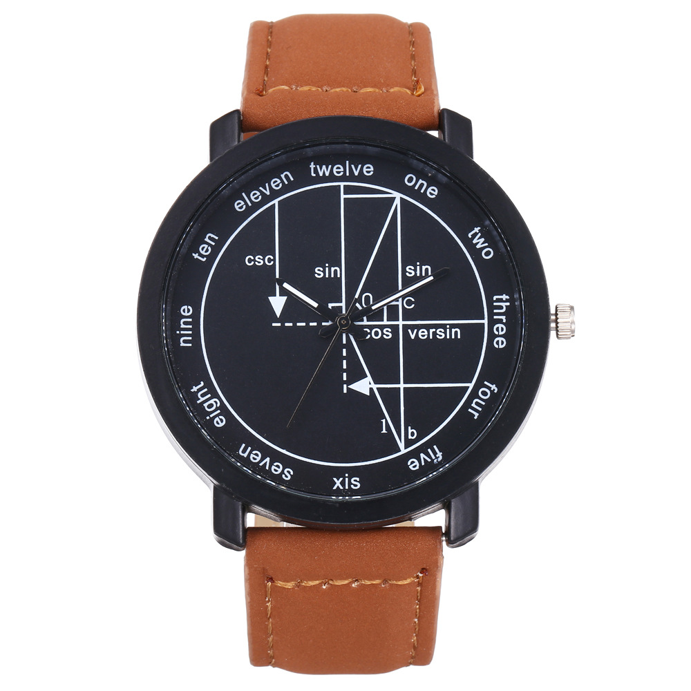 Men's Casual Fashion Geometric Dial Quartz Watches
