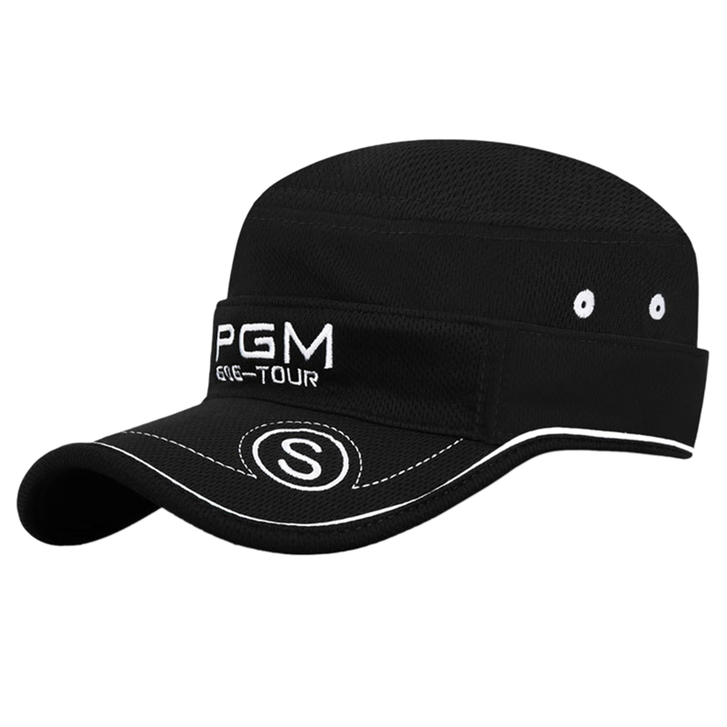 (New) GM men Women summer golf topless hat sunscreen breathable multifunctional removable cap visor hat UV protection cap mz011 Black