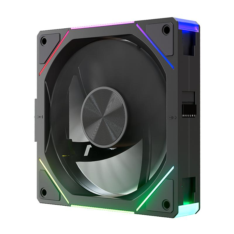TEUCER 1 adet JM-5 bilgisayar kasası Fan 12CM ARGB ayna işık efekti kablosuz modüler Fan 4pin PWM su soğutma 360mm soğutucu Fan. 