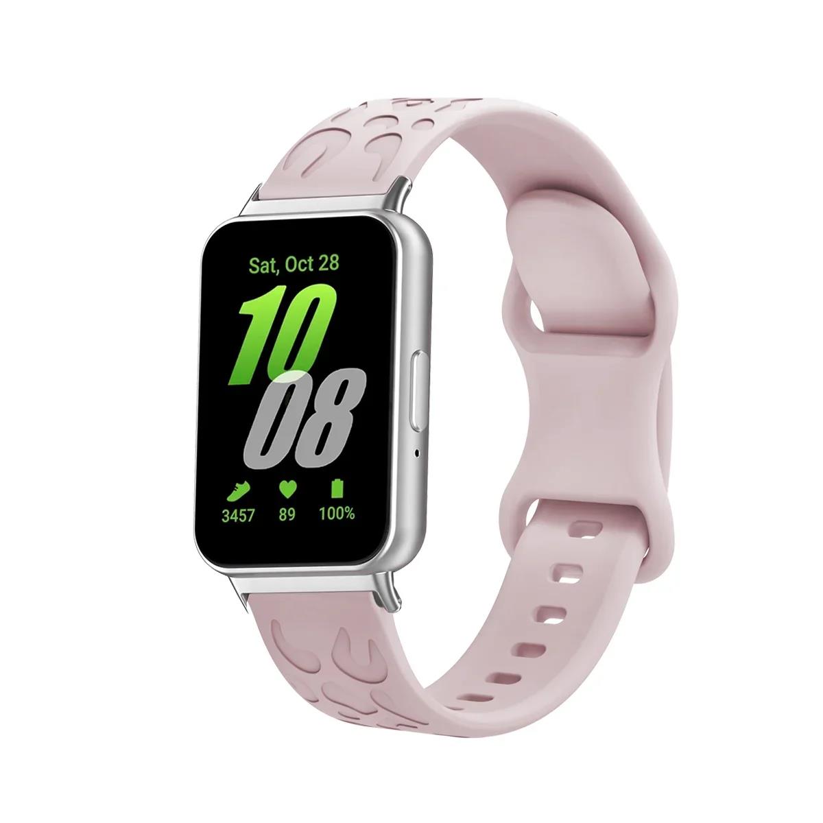 Silicone Strap For Samsung Galaxy Fit 3 Band Bracelet Wristband For Galaxy Fit3 Sports Watch Replacement Accessories correa belt