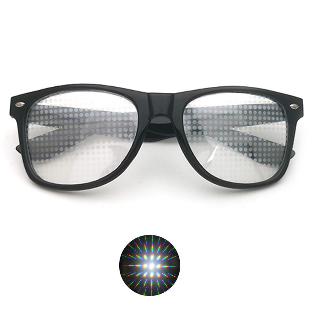 Ultimate Diffraction Glasses-3D Prism Effect EDM Rainbow Style Frieworks Starburst Glasses for Festivals. 