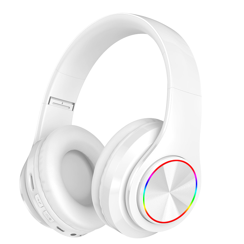 B39 Headphone With Wireless Bluetooth Colorful Light Pluggable Card Game Music Movement Bluetooth Headset. 