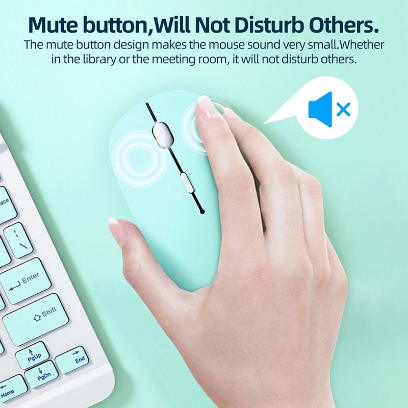 PC Tablet Wireless Mouse for iPad Air/Samsung Tab/Huawei/Xiaomi Android Phone Mouse Windows Tablet Battery Silent Mouse Optical. 