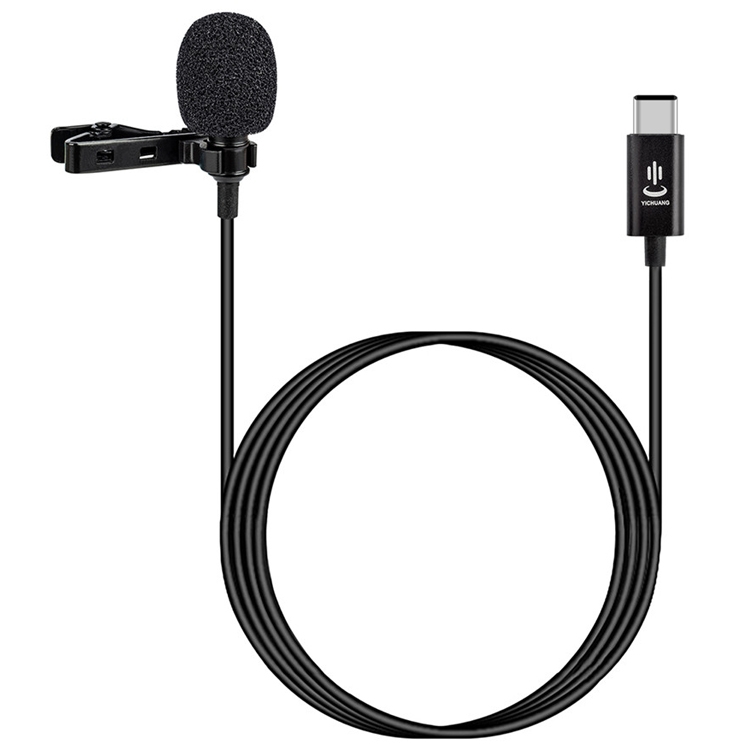(COD) YICHUANG YC-LM10 USB-C / Type-C Intelligent Noise Reduction Condenser Lavalier Microphone, Cable Length: 1.5m. 