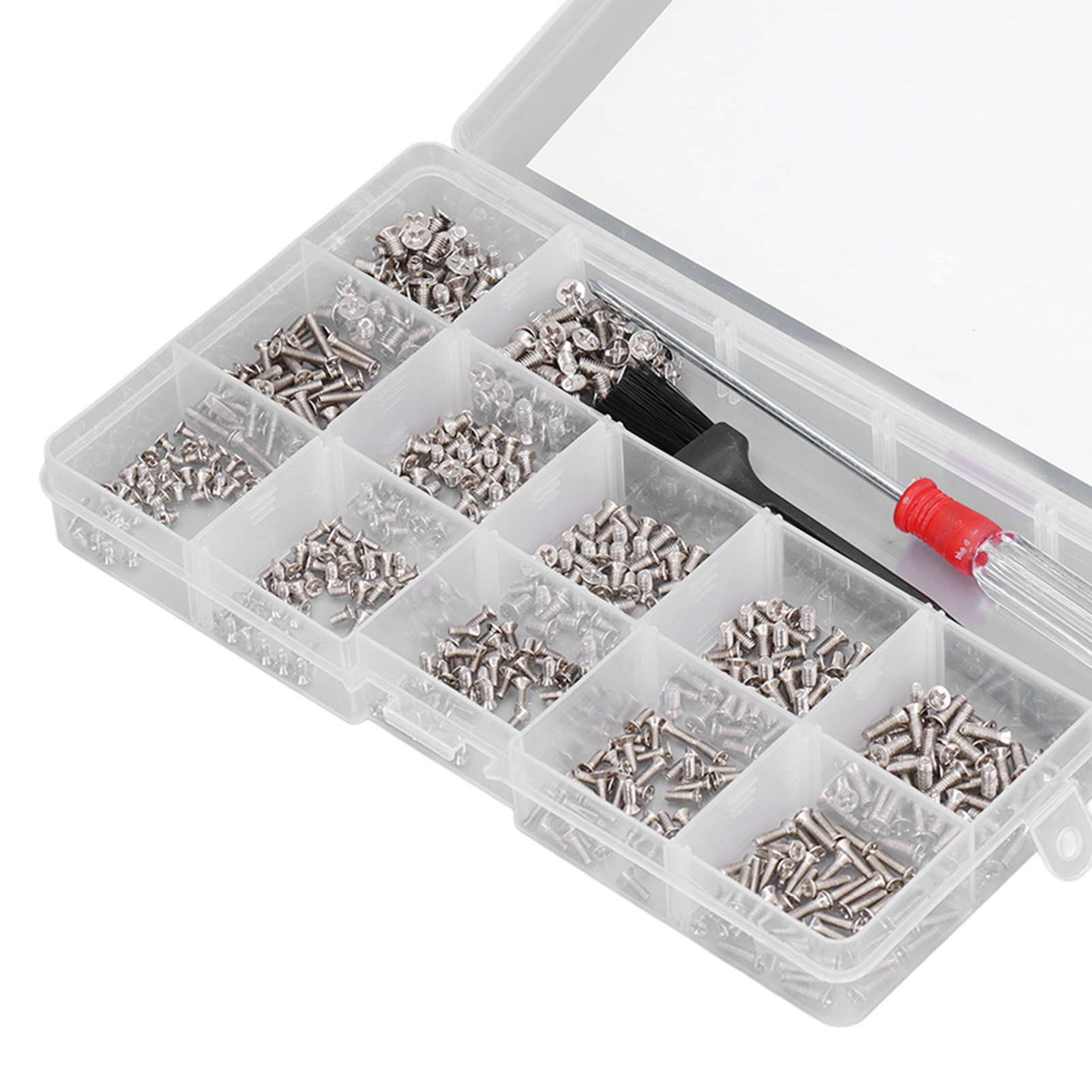 Computer Screws Set, Standard Metric Computer Screw Carbon Steel Non Deform M2 M2.5 M3 for Notebook for Serviceman. 