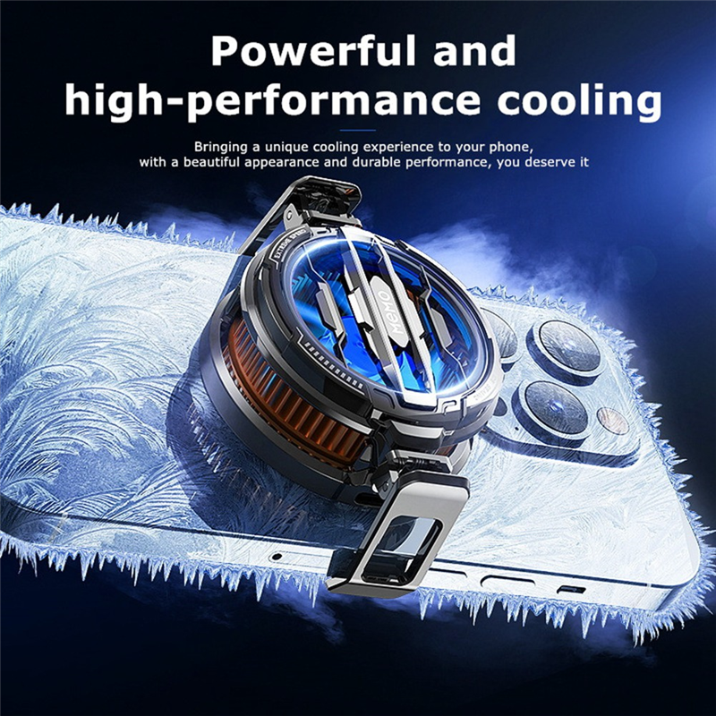 MEMO CX07 Semiconductor Cooling Fan, Magnetic Mobile Game Cooler for Android PUBG. 
