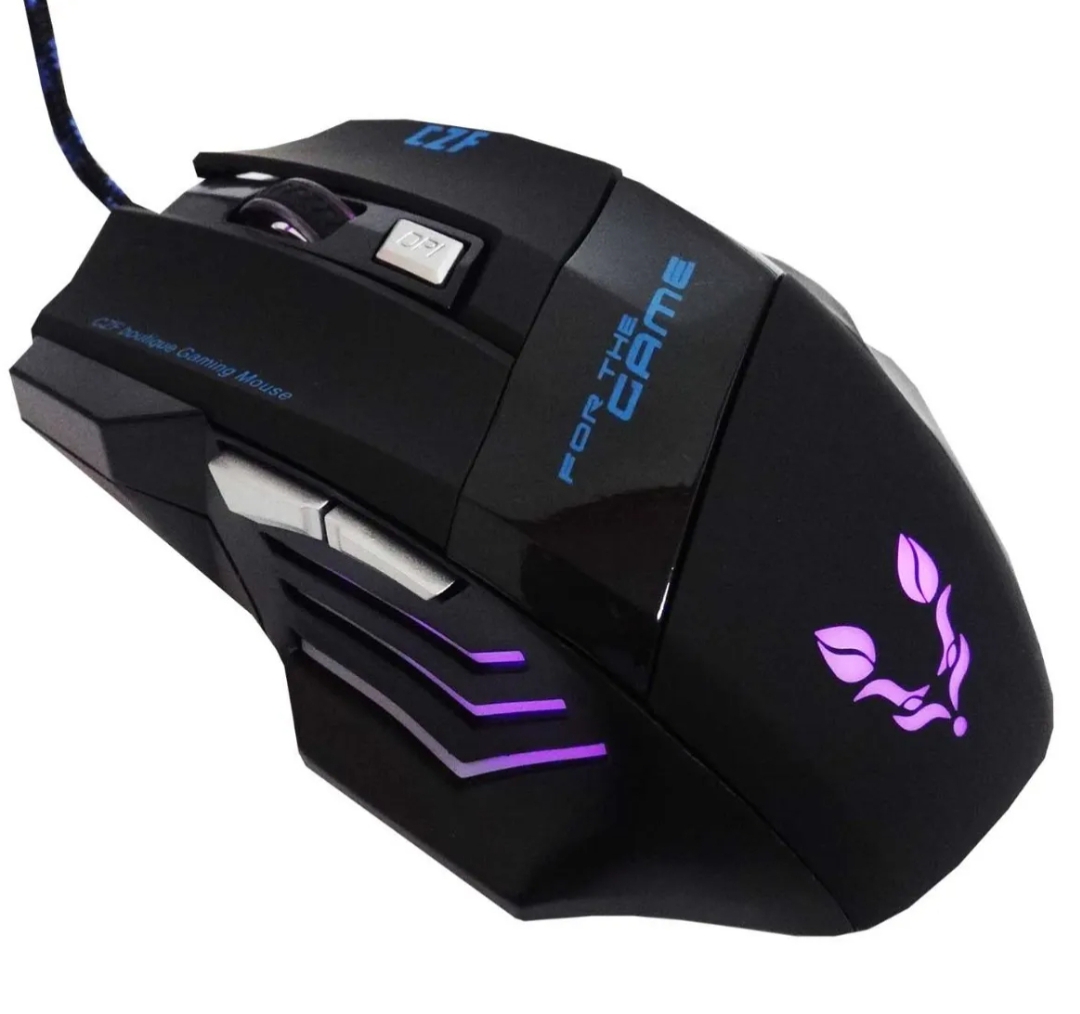 Tinji Tj-8 Gaming Mouse 1600 DPI USB Multicolor LED 6 Buttons Optical Mouse. 