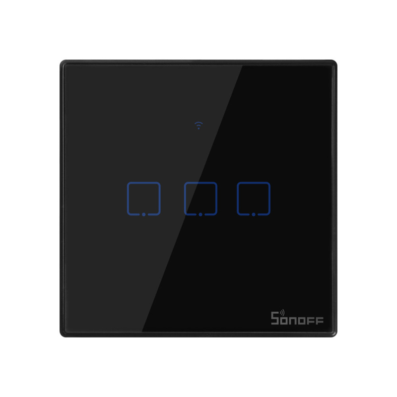 【Toy life hall】High Quality SONOFF The WiFi Smart Switches With Divided Into T3 Smart Home Control Work With Alexa APP/Voice (EU & UK