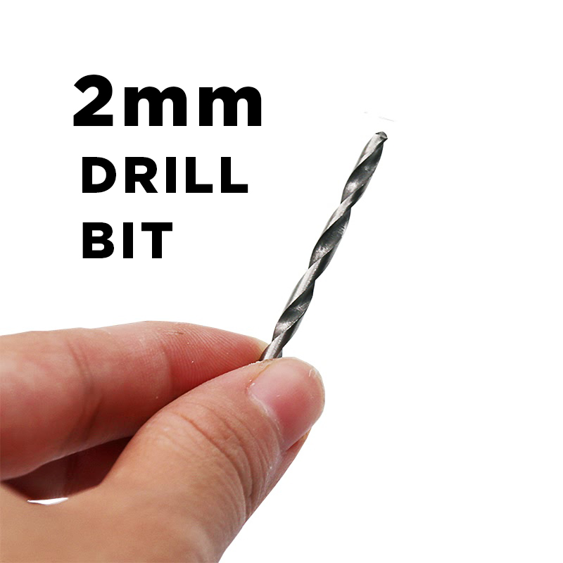 Drills Bit 2mm HSS Twist Drill Bits 2mm High Speed Steel With 2mm Shank For Drill Machine Chuck. 