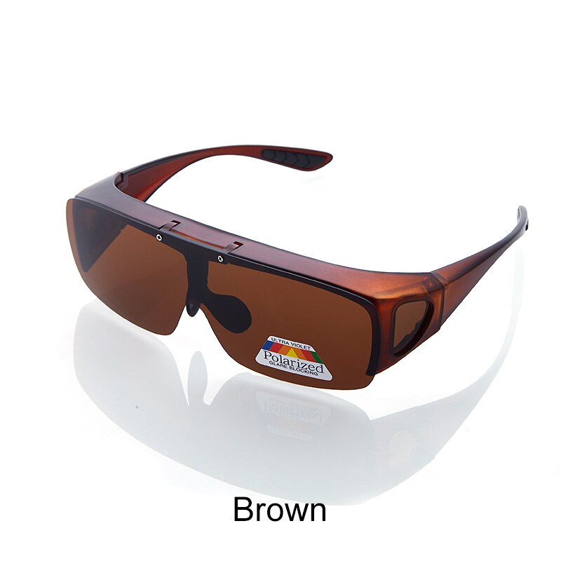 Stgrt Men Fit Over Sunglasses Polarized Plastic Frame With Lens Folding Wear On Regular Prescription Glasses. 