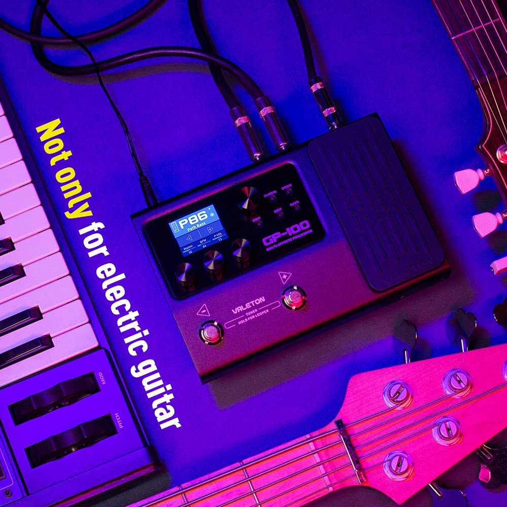 Valeton GP-100 Guitar Bass Amp Modeling IR Cabinets Simulation Multi Language Multi-Effects. 